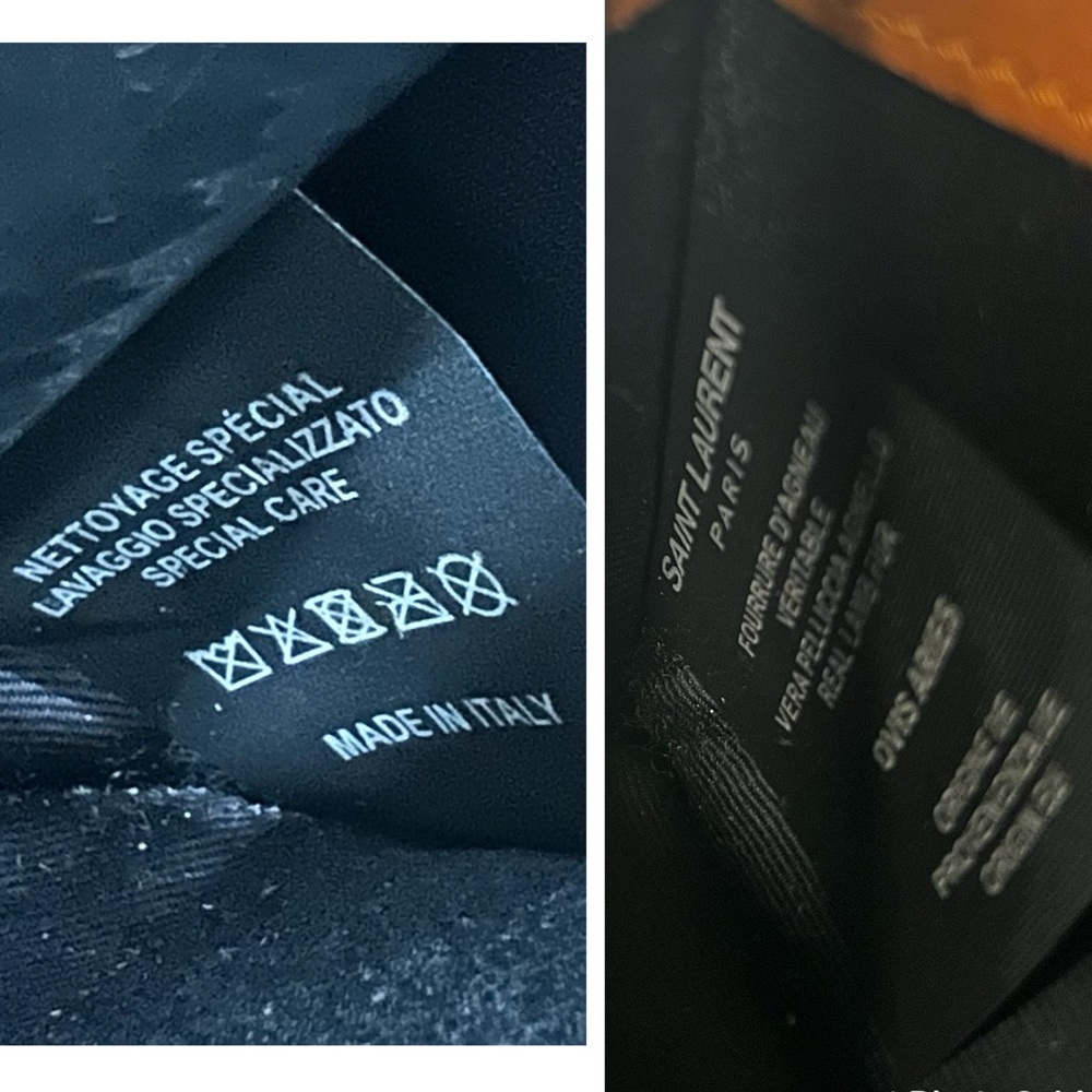 Saint Laurent Monogram shearling-paneled wallet on chain - Picture 11 of 12
